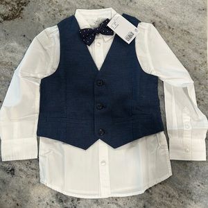 Brand new dress shirt with vest!